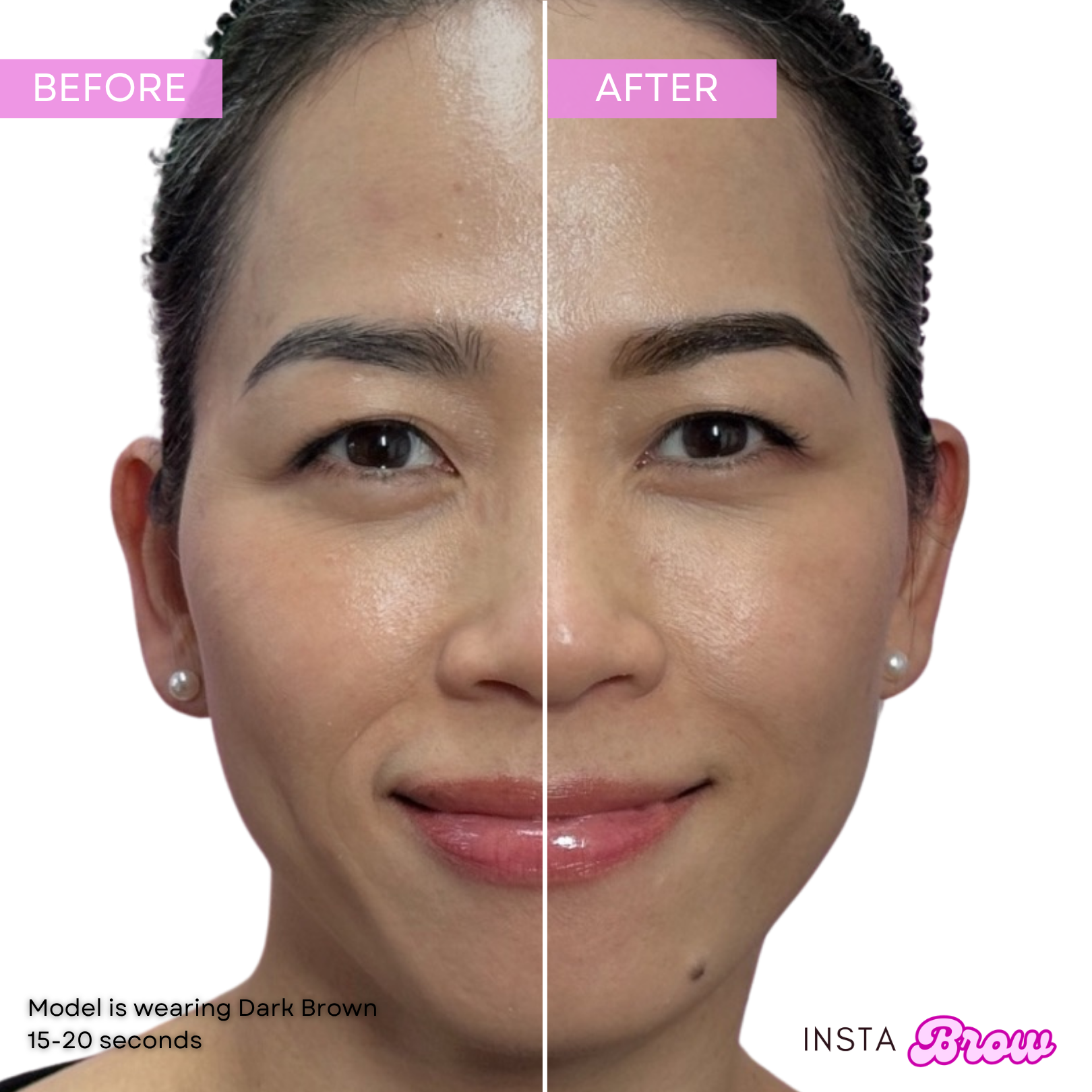 Insta Brow | Eyebrow Stain ( Dark Brown )  + Eraser